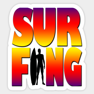 surfing Sticker